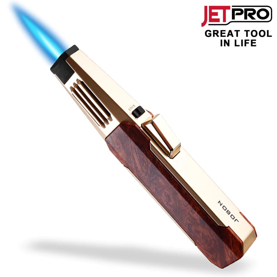 ® JETPRO TitanEdge Butane Torch ( Butane Not Included) - Unleash the Power of Style and Precision!