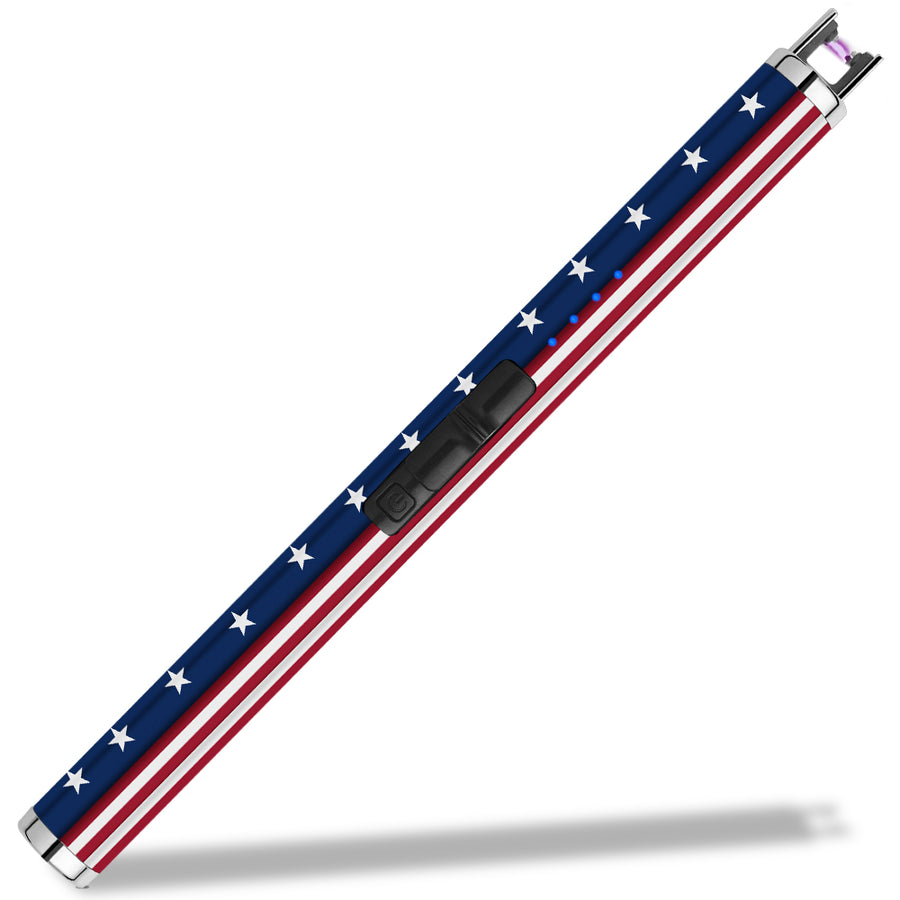 SUPRUS USB Type C Rechargeable Lighter  Best Souvenir for Independence, Memorial and Veterans Day(American Flag) #PW510Flag