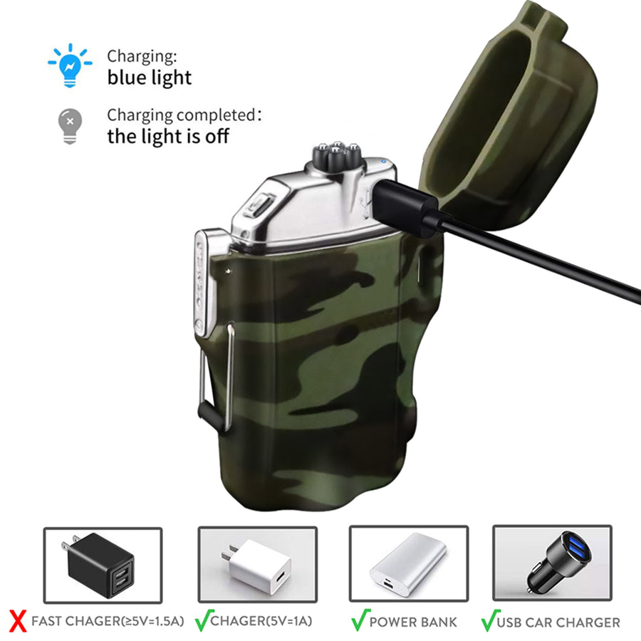 SUPRUS Outdoor Lighter Waterproof  Windproof  usb charging