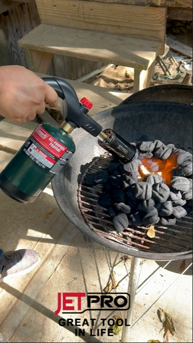 TIKTOK foodie @drunkenmigos using JETPRO Butane Torch Lighter #MT905 for BBQ