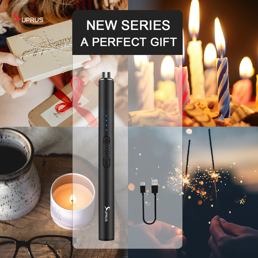 SUPRUS LuminaLight - Portable Arc Lighter for Effortless Candle Illumination