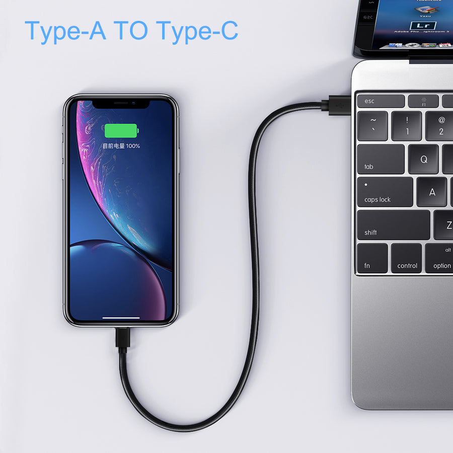 SUPRUS USB-C to USB-A 2.0 Charger Cable Fast Charging 3 Counts (Not Suitable for Fast Charging of Mobile Phones)