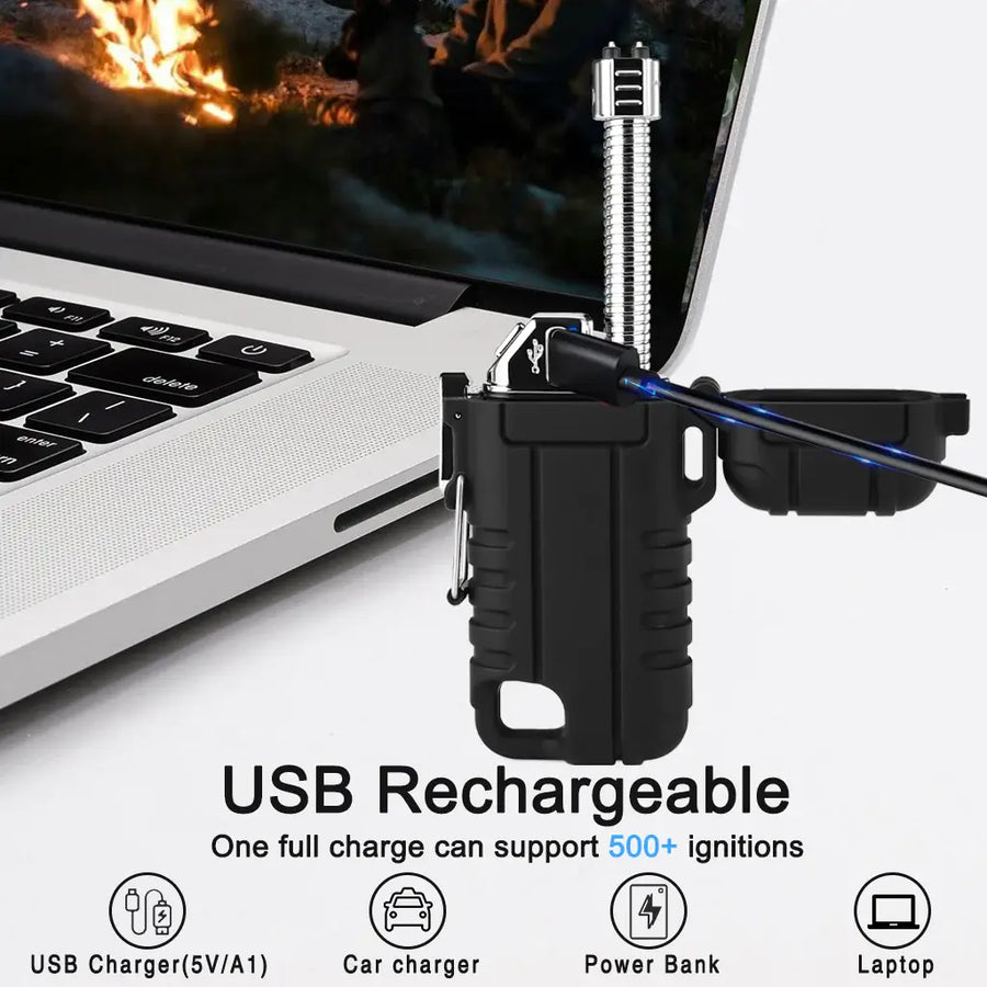 SUPRUS USB-C Rechargeable Lighter with Flexible Neck For Outdoor, Camping & Kitchen#F37