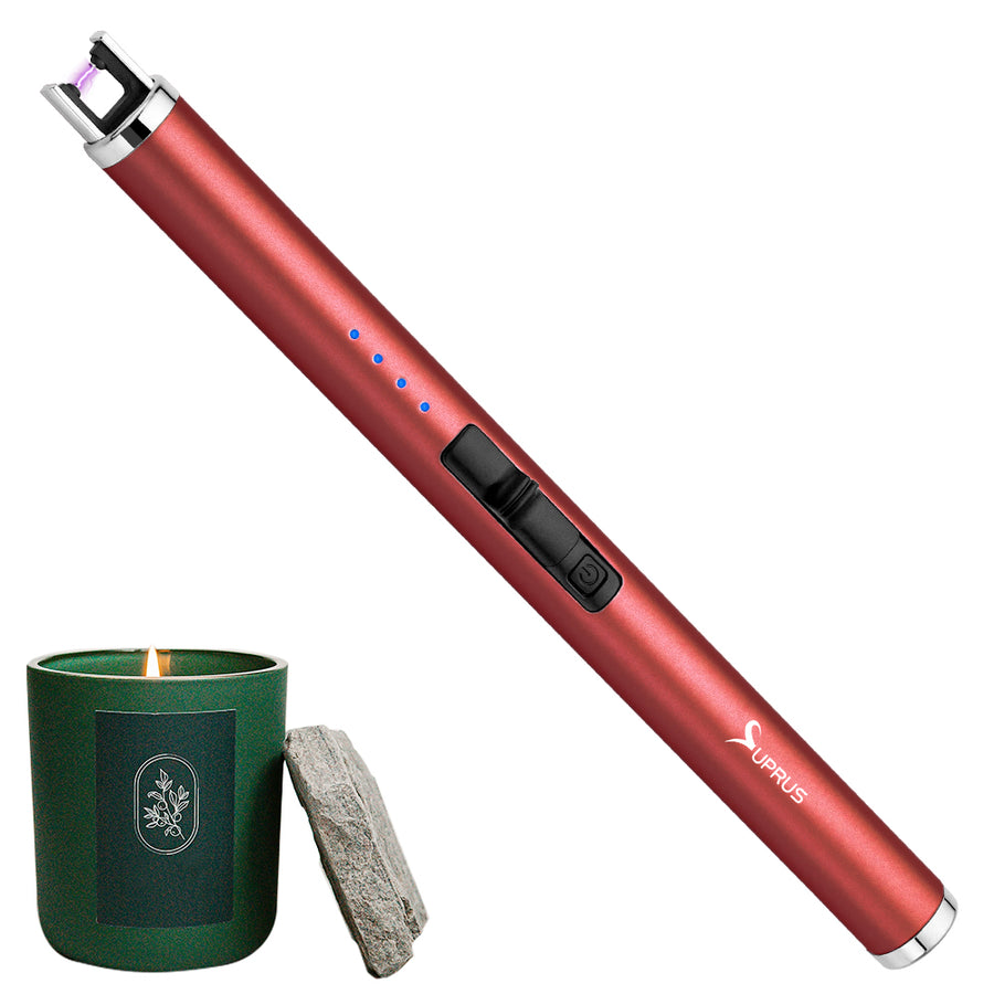 Durable Arc Plasma Power Display Lighter Pen Gun Windproof Candle Kitchen  Lighters USB Pulse Charging Aromatherapy Cigar Lighter