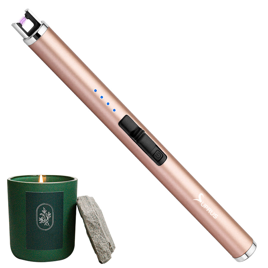 SUPRUS Electric Lighter Rechargeable gold #HLPW148