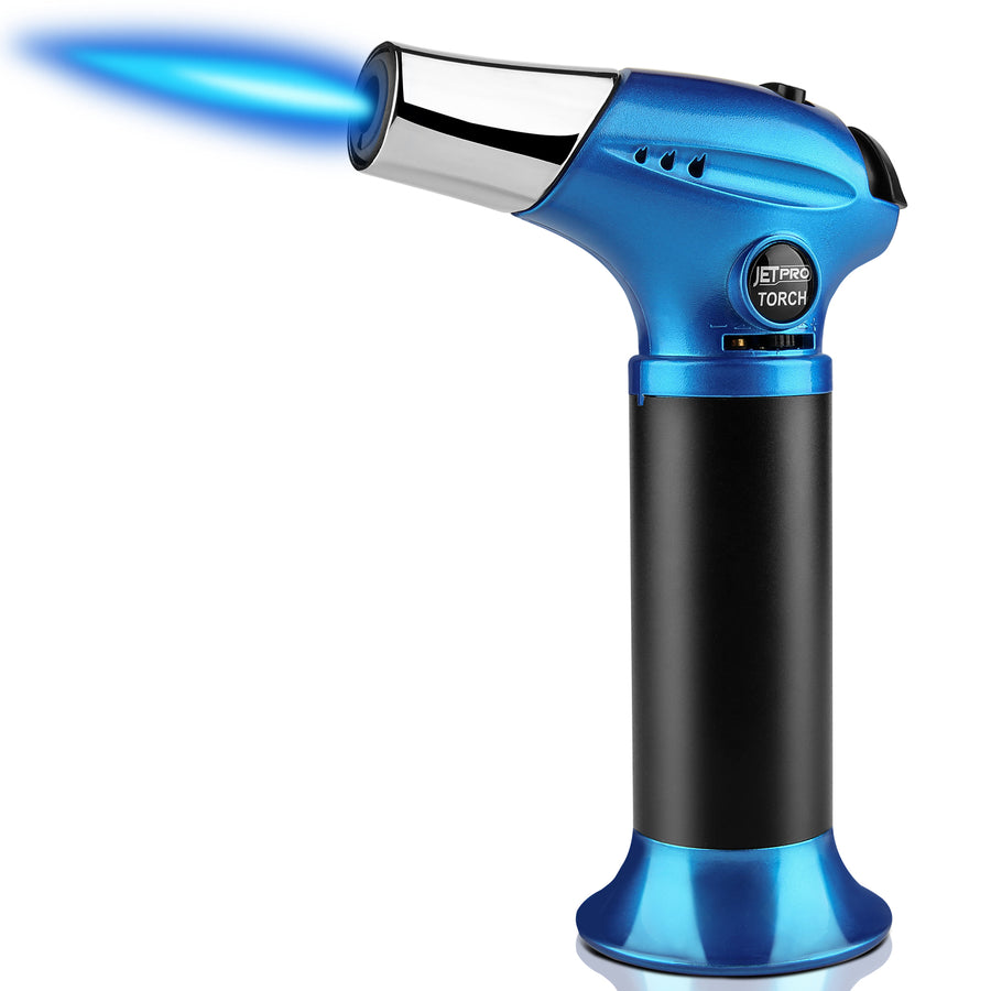 Jetpro Kitchen Torch Lighter Butane Refillable with Adjustable Flame and Safety Lock( Butane Gas Not Included )