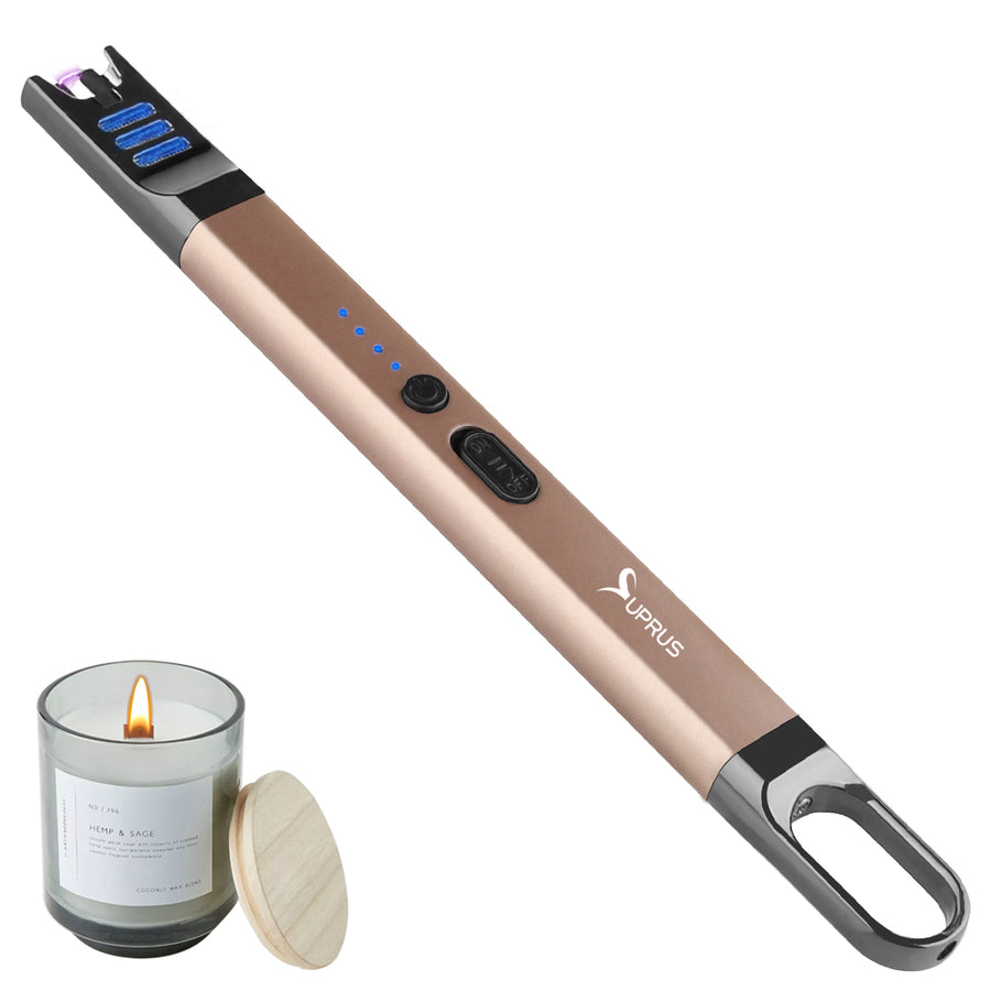 SUPRUS Candle Lighter for Camping BBQ Cooking #HY511SUP gold