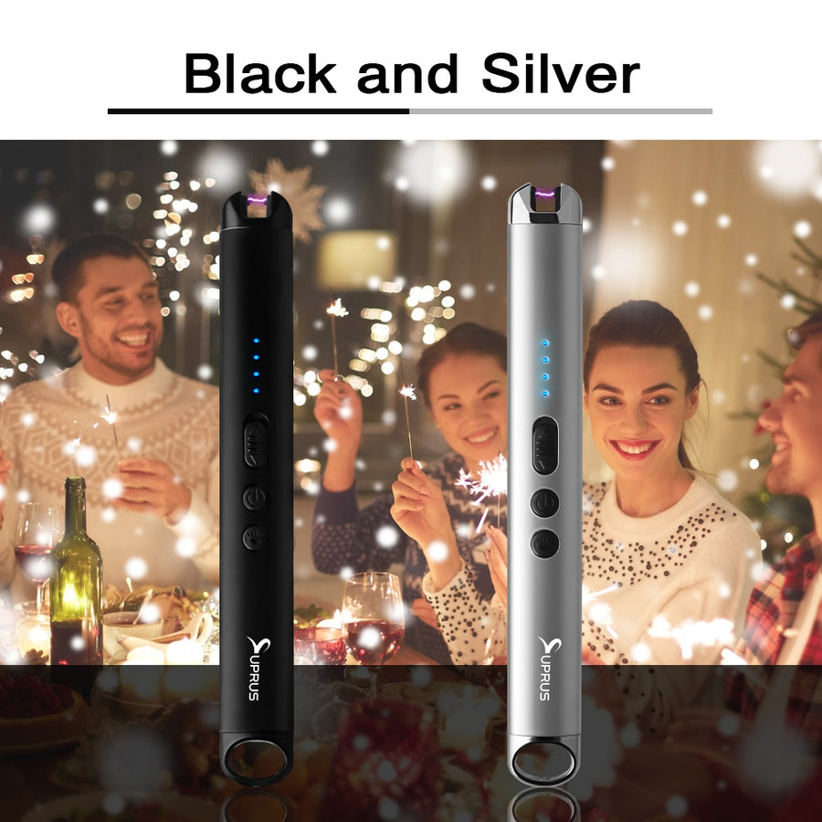 SUPRUS Candle Lighter Arc Windproof Flameless Lighter Rechargeable USB Lighter #PW517