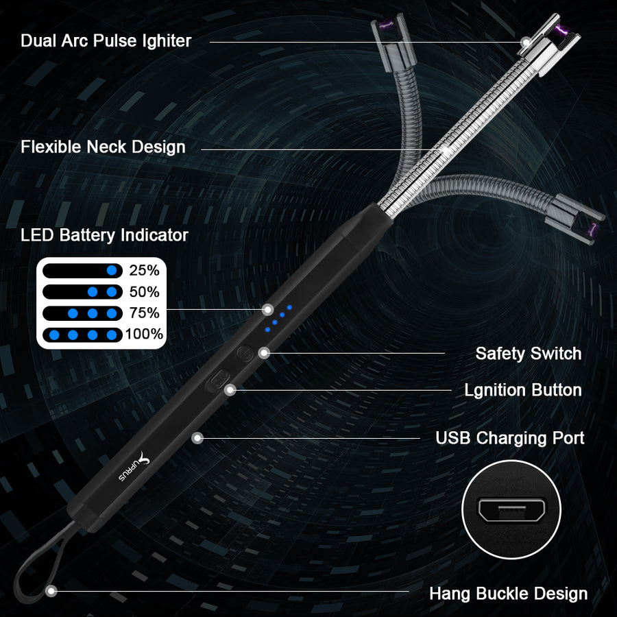 SUPRUS Electric Rechargeable Lighter #JH520