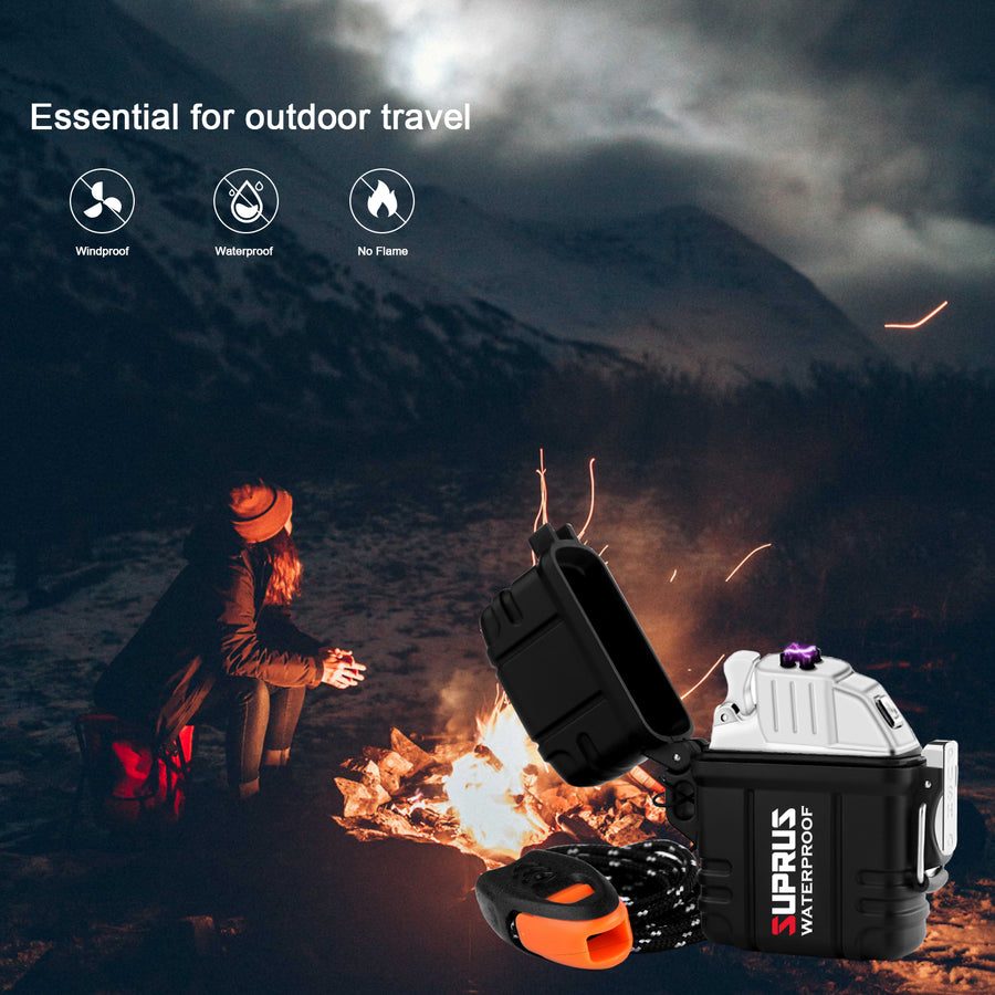 SUPRUS Camo and Black Dual Arc Lighter(Case Removable)2 color options #HJ459SUPA