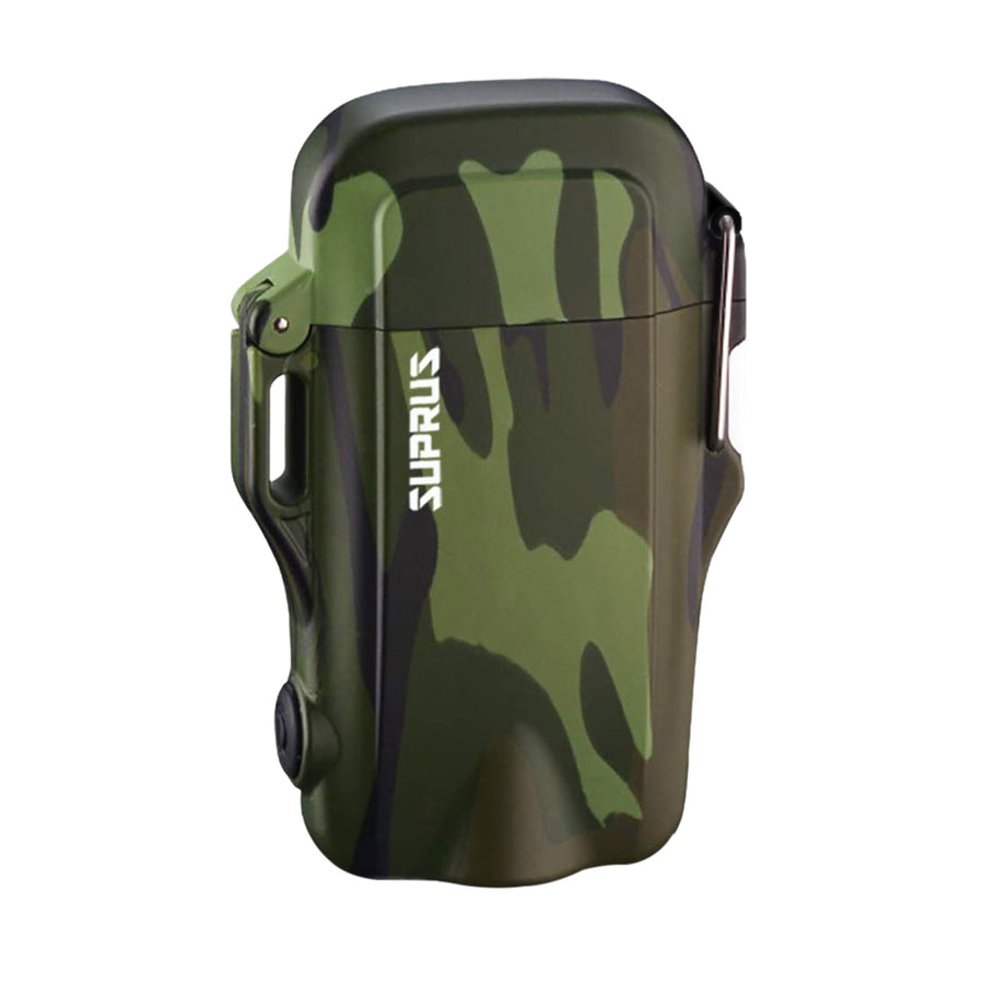 SUPRUS Outdoor Lighter Waterproof  Windproof with 3 modes of Flashlight   camouflage