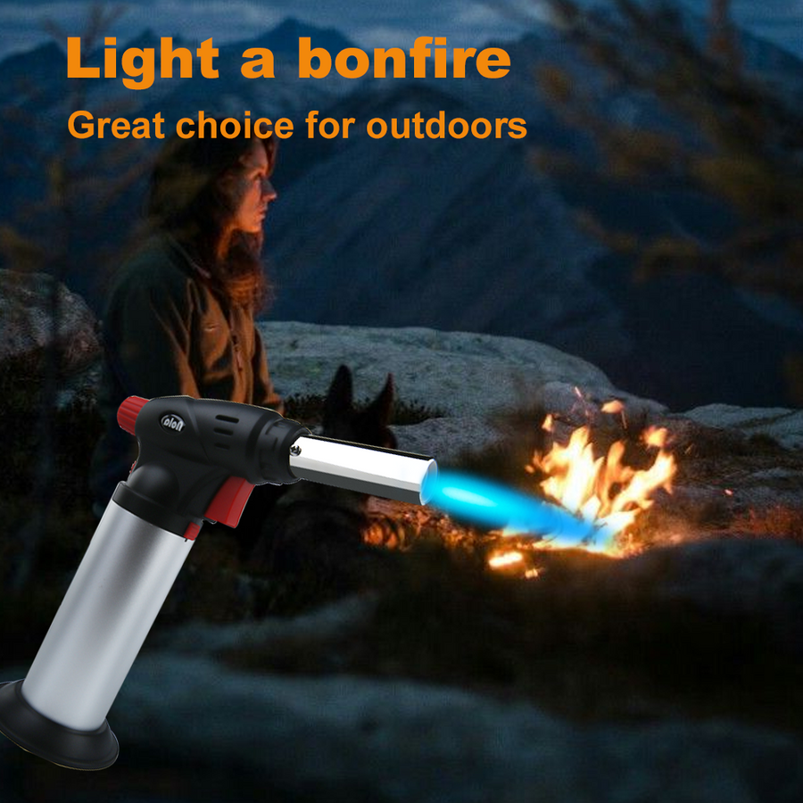 SUPRUS Kitchen Torch Lighter Butane Refillable with Adjustable Flame and Safety Lock( Butane Gas Not Included ) #YZ076